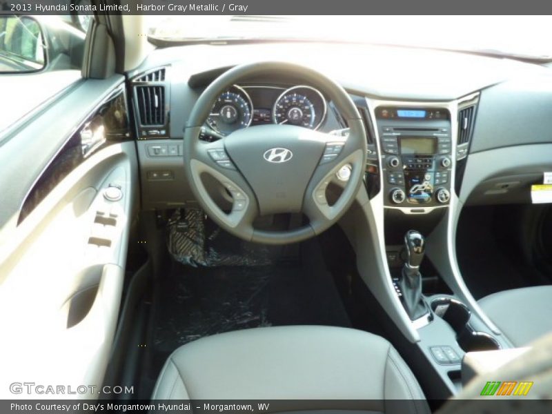 Harbor Gray Metallic / Gray 2013 Hyundai Sonata Limited