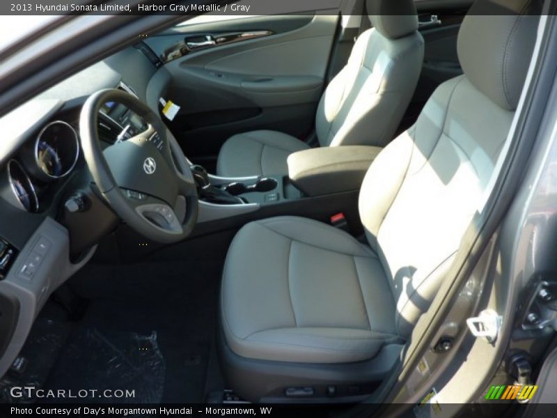 Harbor Gray Metallic / Gray 2013 Hyundai Sonata Limited