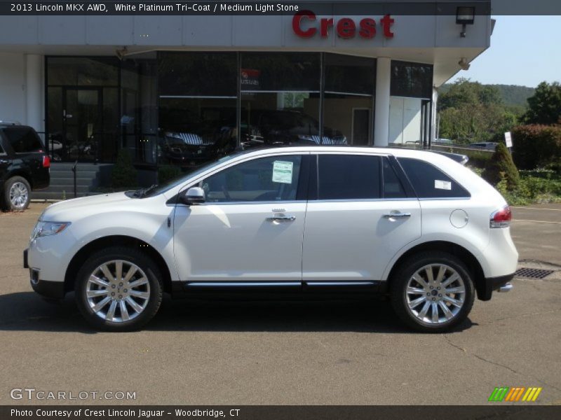 White Platinum Tri-Coat / Medium Light Stone 2013 Lincoln MKX AWD
