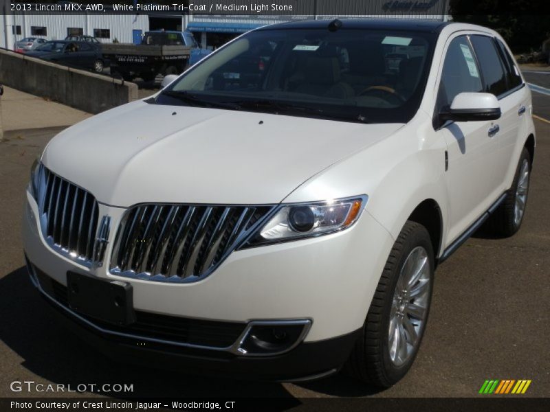 White Platinum Tri-Coat / Medium Light Stone 2013 Lincoln MKX AWD