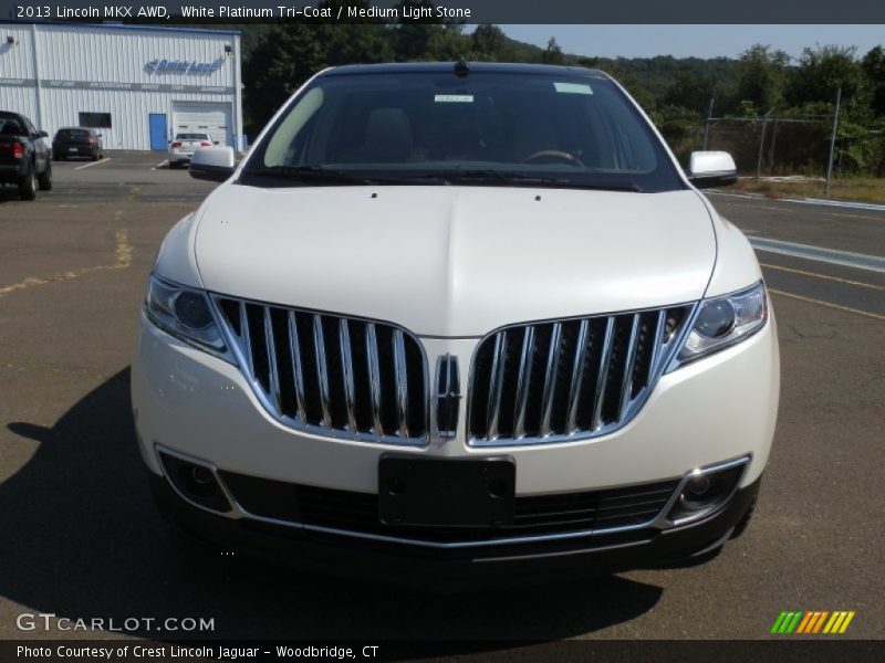 White Platinum Tri-Coat / Medium Light Stone 2013 Lincoln MKX AWD