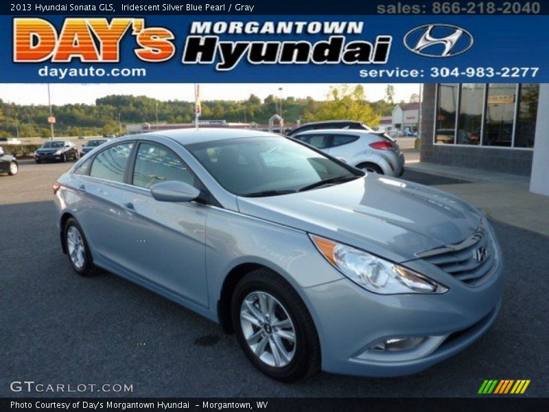 Iridescent Silver Blue Pearl / Gray 2013 Hyundai Sonata GLS