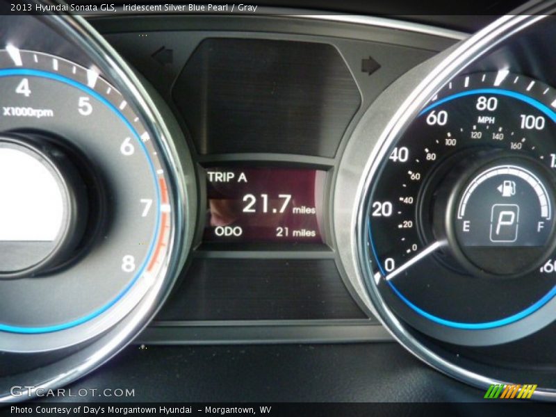 Iridescent Silver Blue Pearl / Gray 2013 Hyundai Sonata GLS