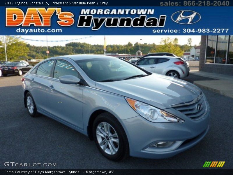 Iridescent Silver Blue Pearl / Gray 2013 Hyundai Sonata GLS