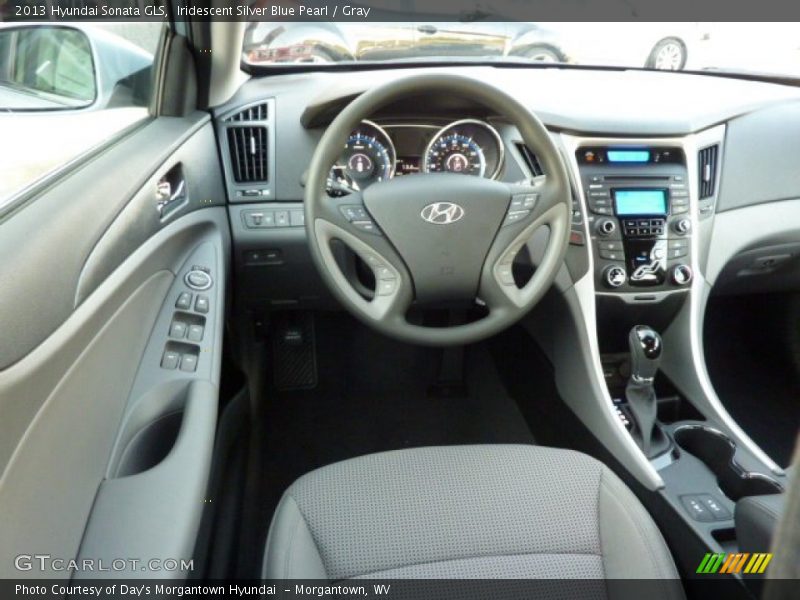Iridescent Silver Blue Pearl / Gray 2013 Hyundai Sonata GLS