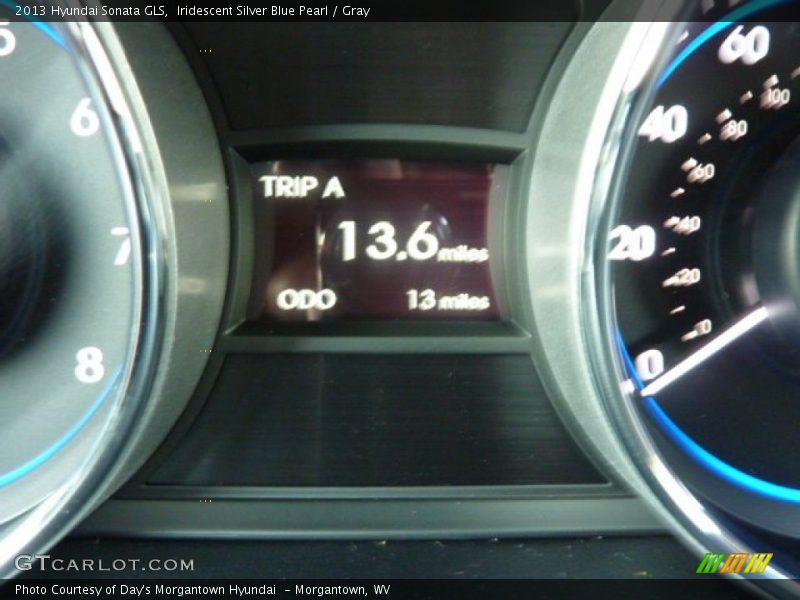 Iridescent Silver Blue Pearl / Gray 2013 Hyundai Sonata GLS