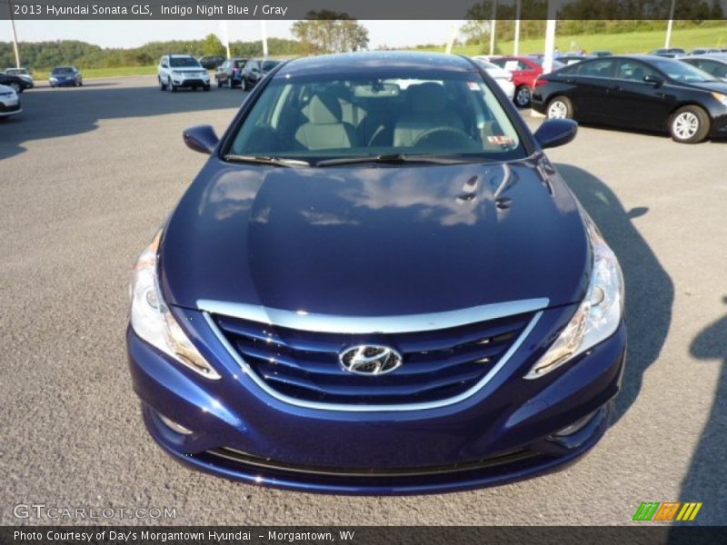 Indigo Night Blue / Gray 2013 Hyundai Sonata GLS