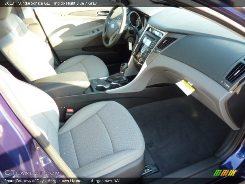 Indigo Night Blue / Gray 2013 Hyundai Sonata GLS