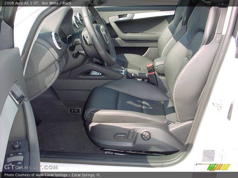 Ibis White / Black 2008 Audi A3 2.0T