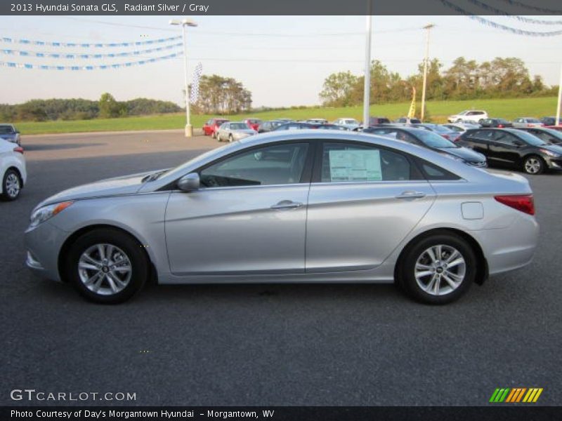 Radiant Silver / Gray 2013 Hyundai Sonata GLS