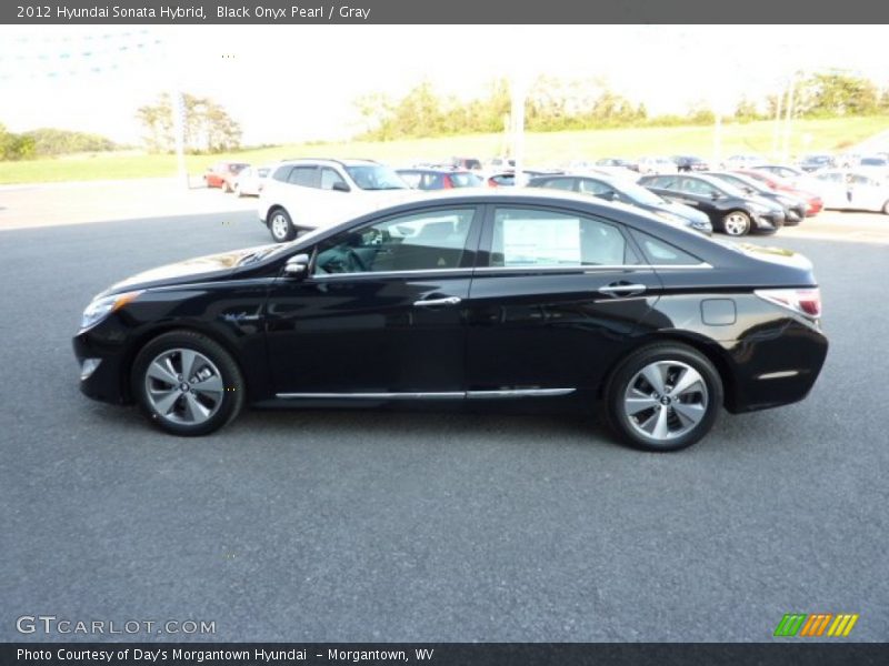 Black Onyx Pearl / Gray 2012 Hyundai Sonata Hybrid