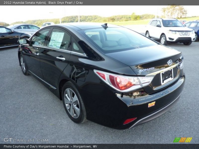 Black Onyx Pearl / Gray 2012 Hyundai Sonata Hybrid