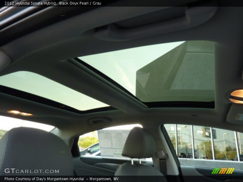 Black Onyx Pearl / Gray 2012 Hyundai Sonata Hybrid