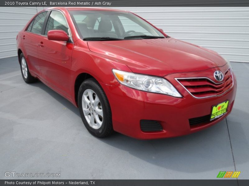Barcelona Red Metallic / Ash Gray 2010 Toyota Camry LE
