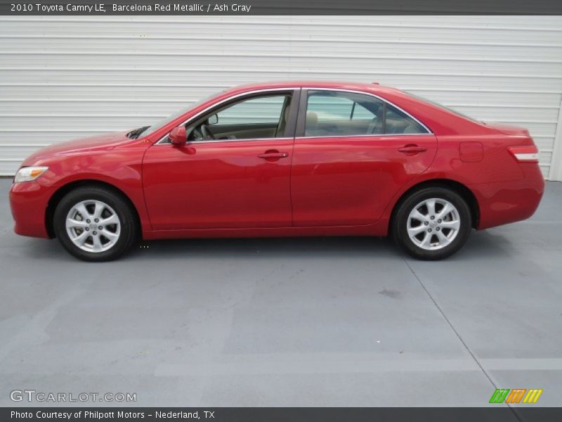 Barcelona Red Metallic / Ash Gray 2010 Toyota Camry LE
