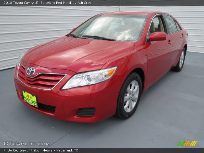 Barcelona Red Metallic / Ash Gray 2010 Toyota Camry LE