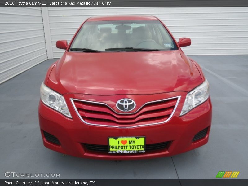 Barcelona Red Metallic / Ash Gray 2010 Toyota Camry LE