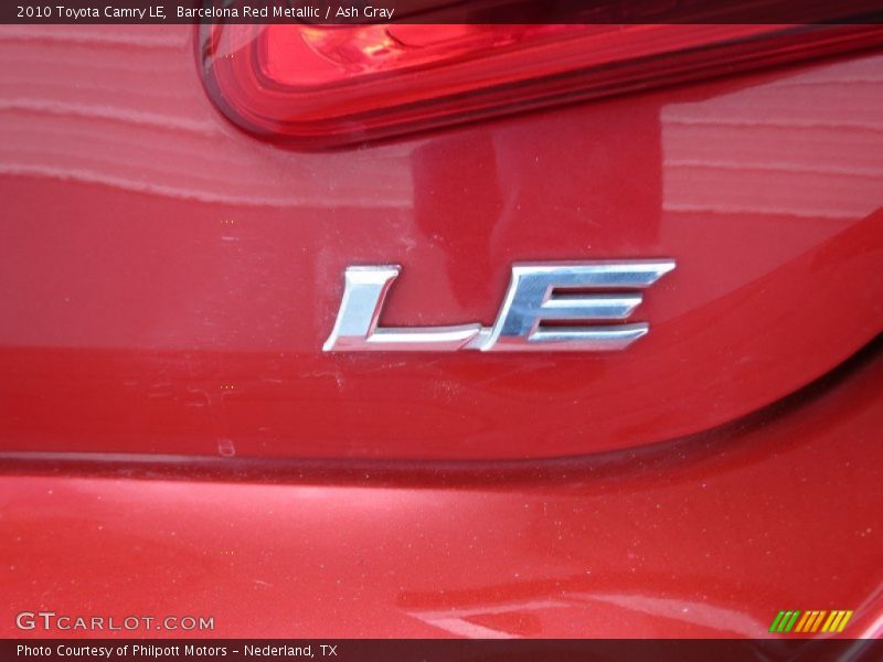 Barcelona Red Metallic / Ash Gray 2010 Toyota Camry LE