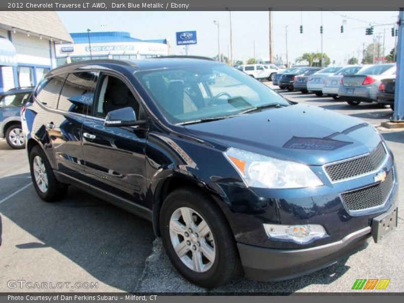 Dark Blue Metallic / Ebony 2012 Chevrolet Traverse LT AWD
