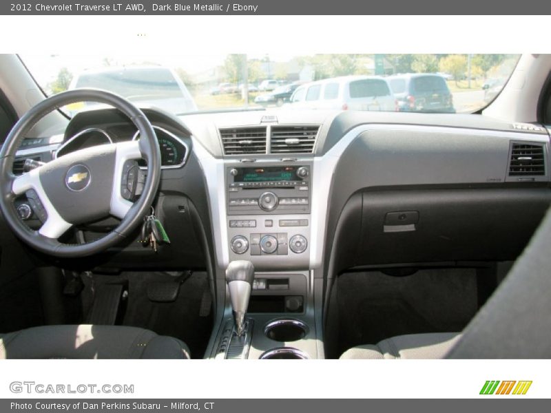 Dark Blue Metallic / Ebony 2012 Chevrolet Traverse LT AWD