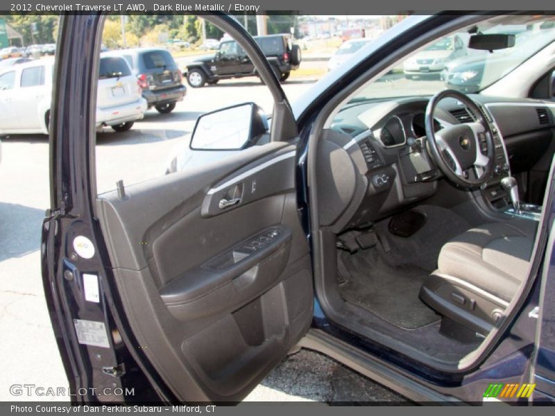 Dark Blue Metallic / Ebony 2012 Chevrolet Traverse LT AWD