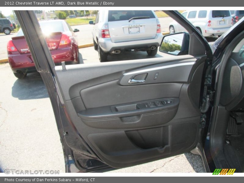 Dark Blue Metallic / Ebony 2012 Chevrolet Traverse LT AWD