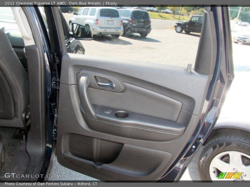 Dark Blue Metallic / Ebony 2012 Chevrolet Traverse LT AWD