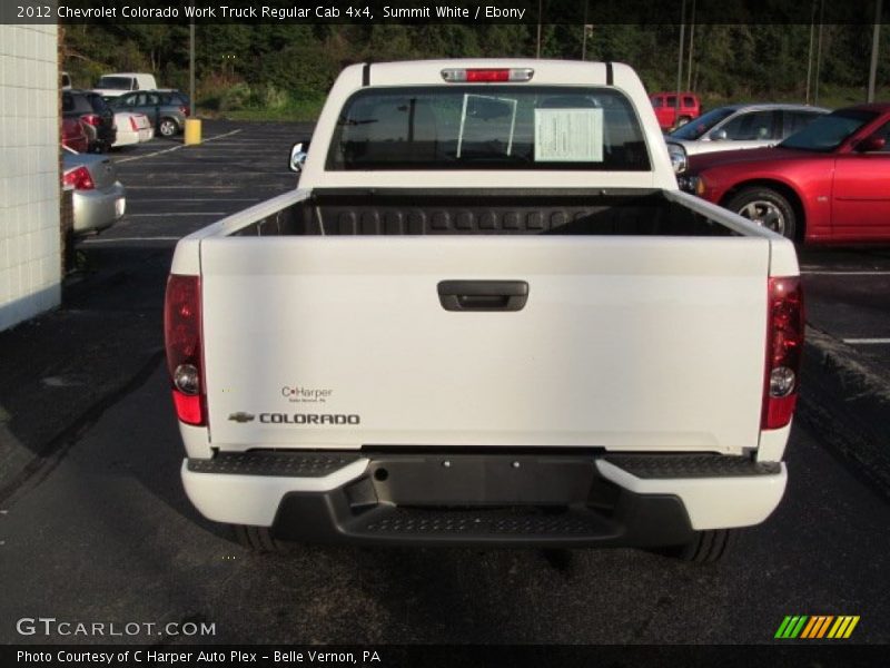 Summit White / Ebony 2012 Chevrolet Colorado Work Truck Regular Cab 4x4