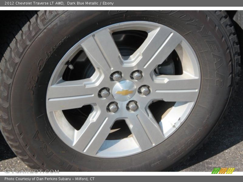 Dark Blue Metallic / Ebony 2012 Chevrolet Traverse LT AWD