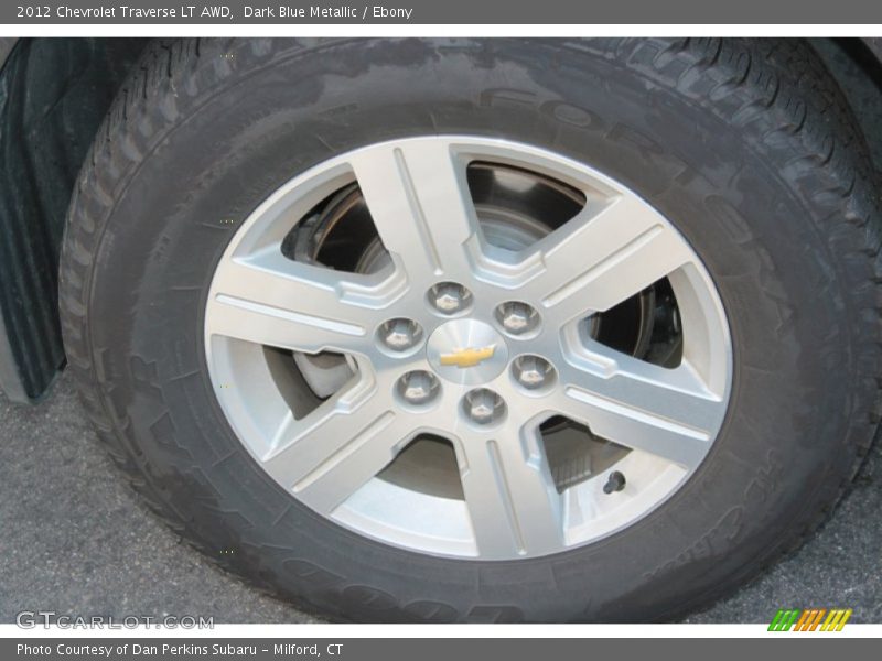 Dark Blue Metallic / Ebony 2012 Chevrolet Traverse LT AWD