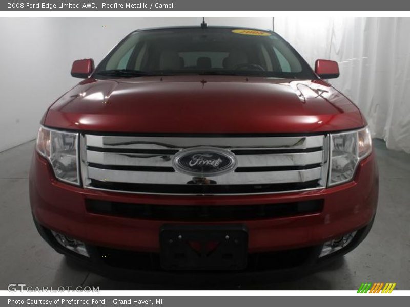 Redfire Metallic / Camel 2008 Ford Edge Limited AWD