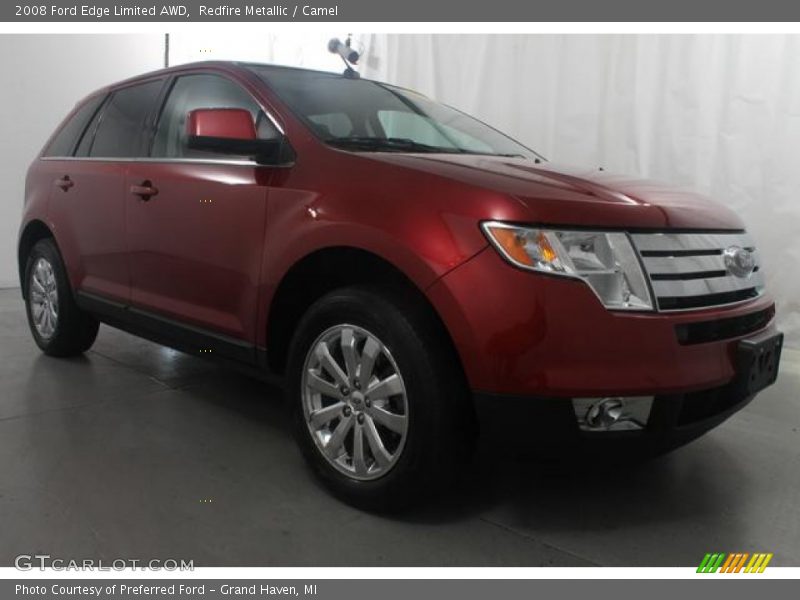 Redfire Metallic / Camel 2008 Ford Edge Limited AWD