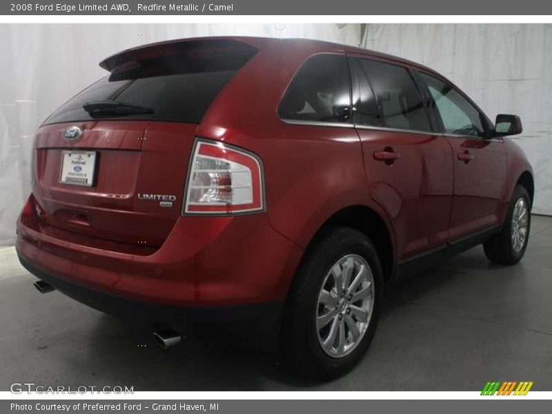 Redfire Metallic / Camel 2008 Ford Edge Limited AWD