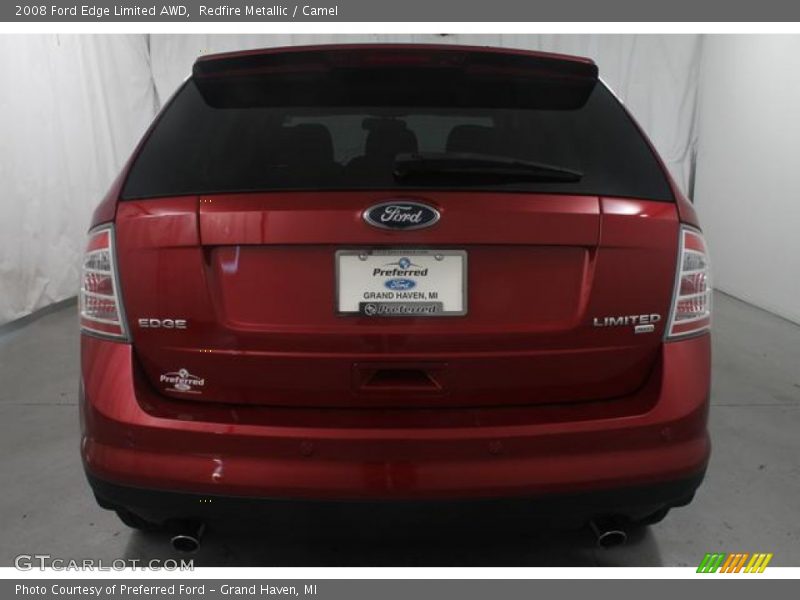 Redfire Metallic / Camel 2008 Ford Edge Limited AWD