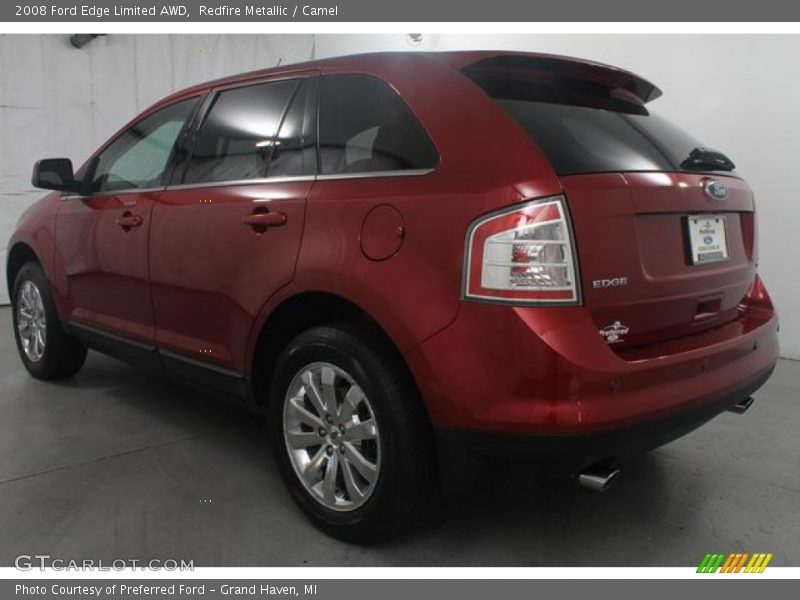 Redfire Metallic / Camel 2008 Ford Edge Limited AWD