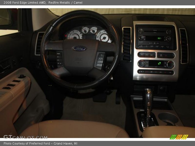 Redfire Metallic / Camel 2008 Ford Edge Limited AWD
