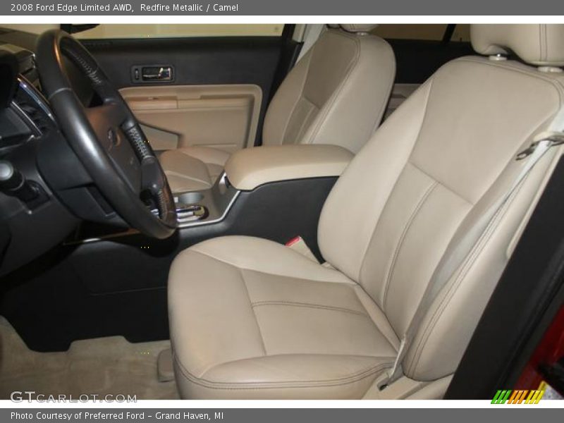 Redfire Metallic / Camel 2008 Ford Edge Limited AWD