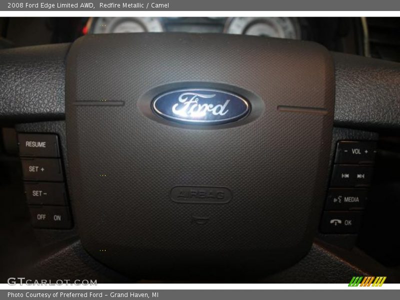 Redfire Metallic / Camel 2008 Ford Edge Limited AWD