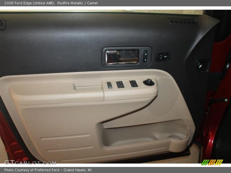 Redfire Metallic / Camel 2008 Ford Edge Limited AWD