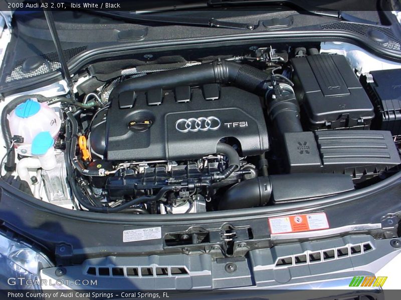 Ibis White / Black 2008 Audi A3 2.0T