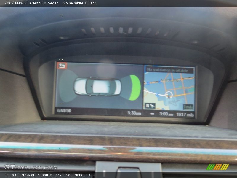 Alpine White / Black 2007 BMW 5 Series 550i Sedan