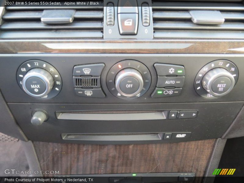 Alpine White / Black 2007 BMW 5 Series 550i Sedan