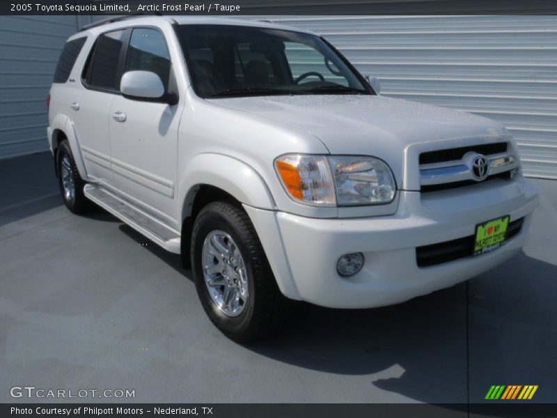 Arctic Frost Pearl / Taupe 2005 Toyota Sequoia Limited