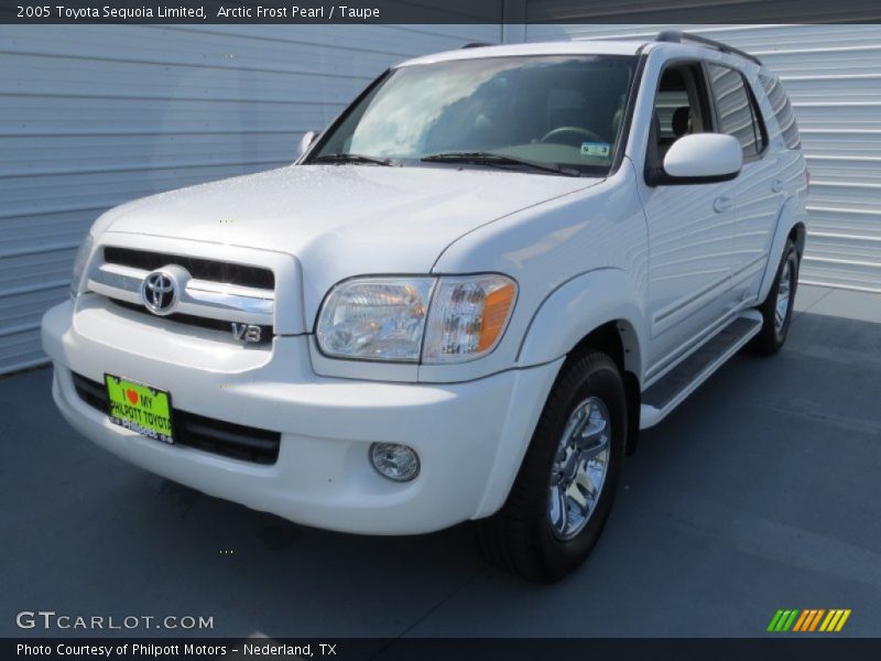 Arctic Frost Pearl / Taupe 2005 Toyota Sequoia Limited