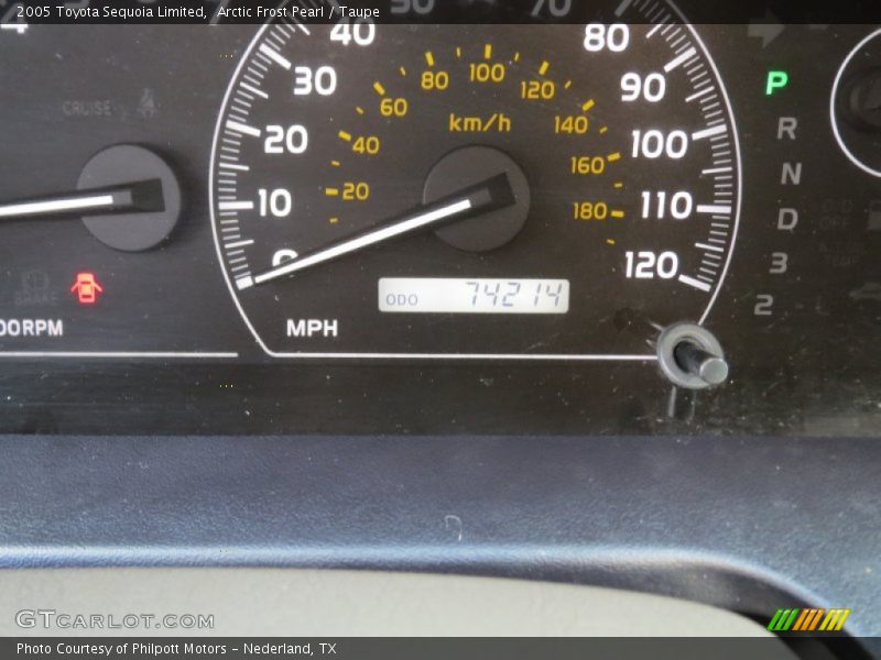 Arctic Frost Pearl / Taupe 2005 Toyota Sequoia Limited