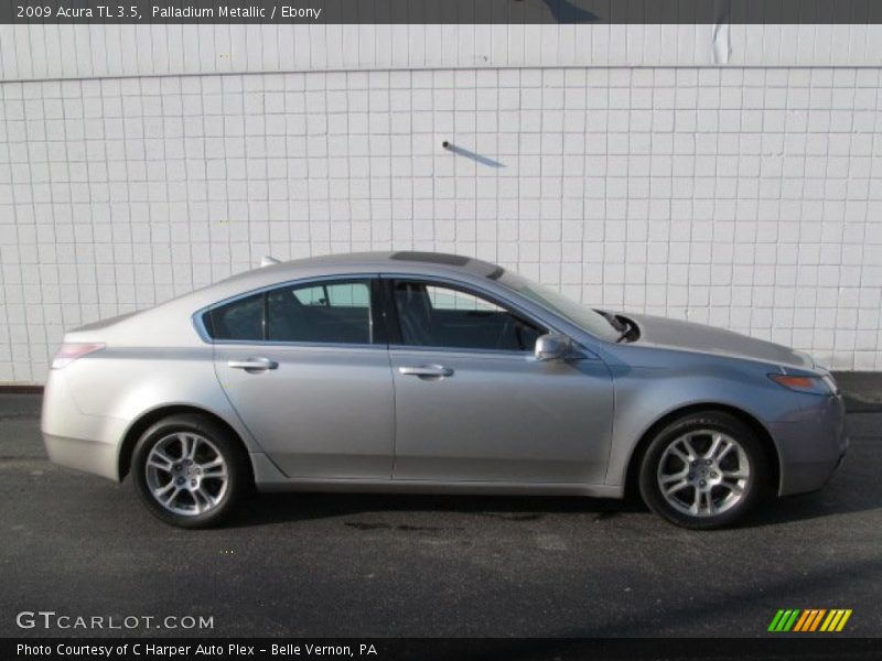 Palladium Metallic / Ebony 2009 Acura TL 3.5