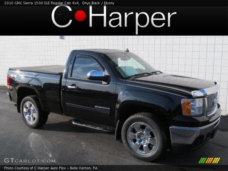 Onyx Black / Ebony 2010 GMC Sierra 1500 SLE Regular Cab 4x4