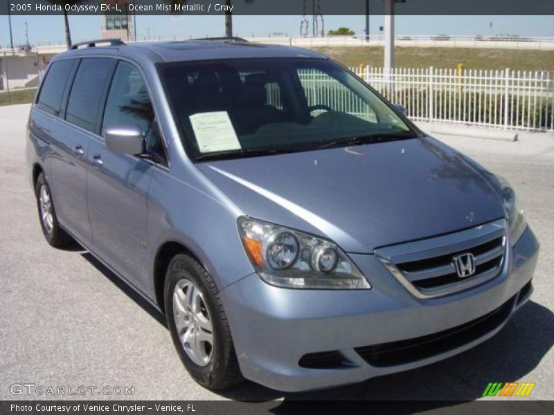 Ocean Mist Metallic / Gray 2005 Honda Odyssey EX-L