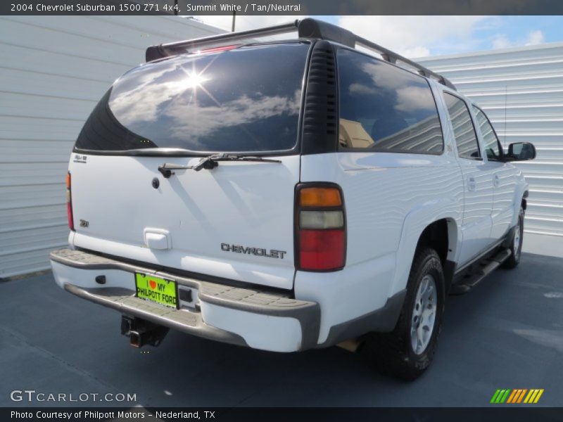 Summit White / Tan/Neutral 2004 Chevrolet Suburban 1500 Z71 4x4