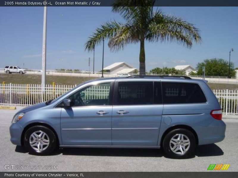 Ocean Mist Metallic / Gray 2005 Honda Odyssey EX-L